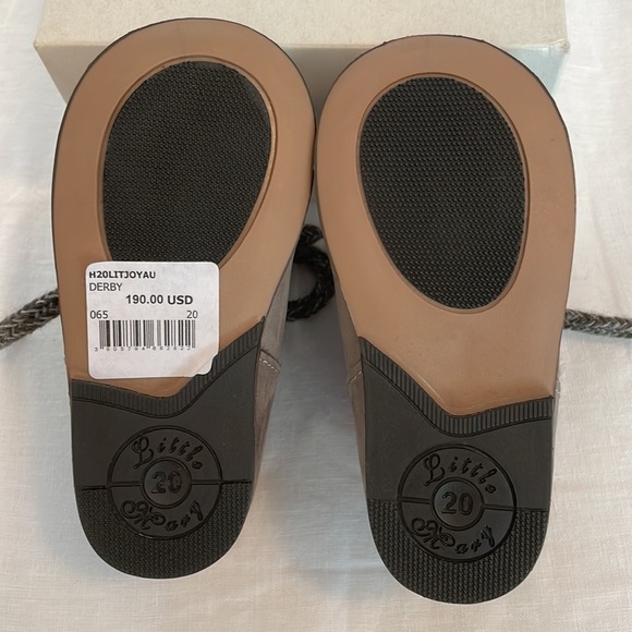 Bonpoint Suede Derby Baby Boots, Size 20 - Picture 3 of 7